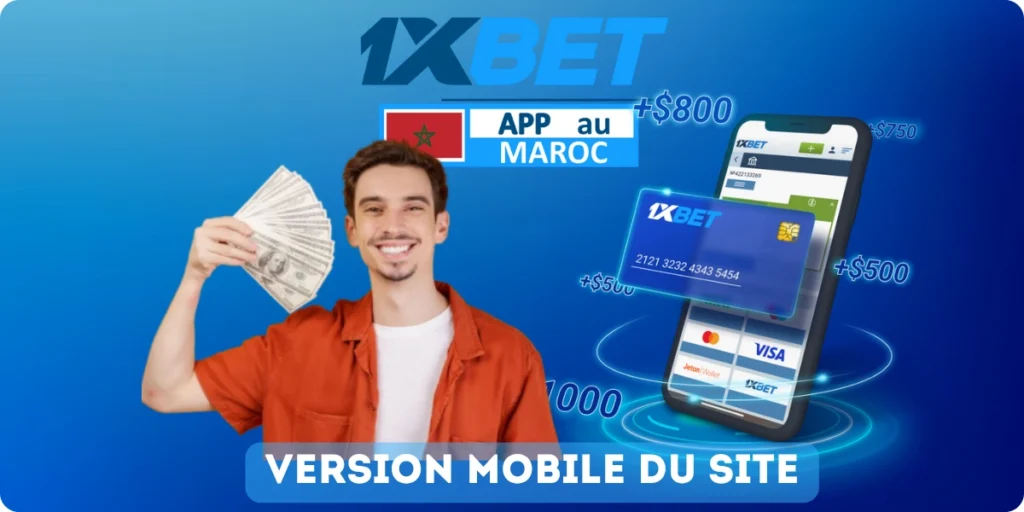1xbet version mobile