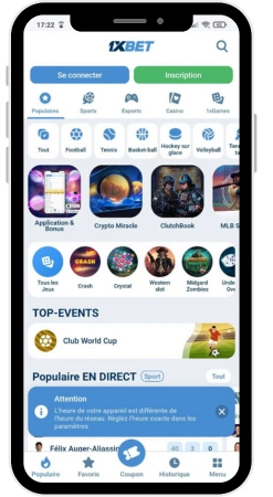 guide de téléchargement de l'application 1xbet pour iOS