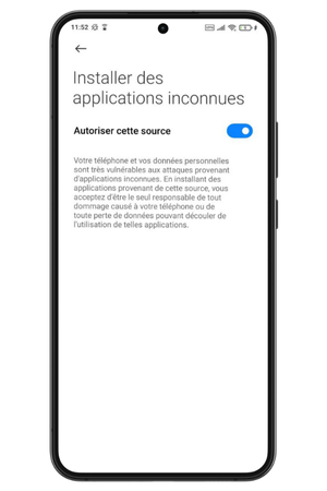 installer l'application Android 1xbet à partir de sources inconnues