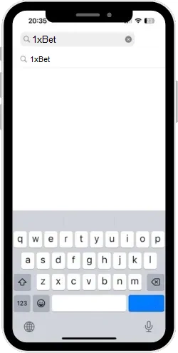 rechercher l'application 1xbet pour iPhone